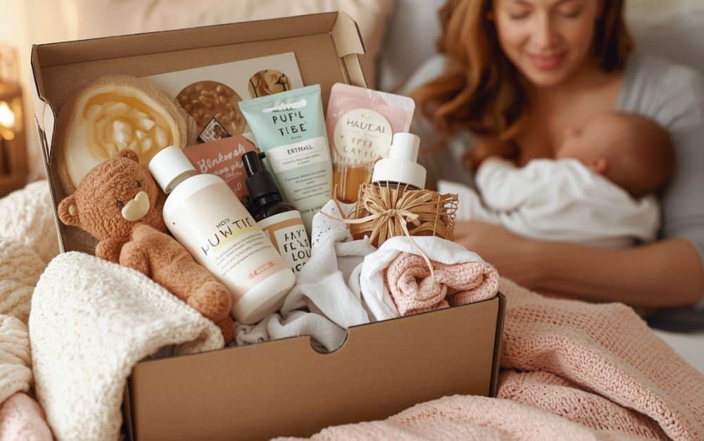 Wochenbett Box als Geschenk für werdende Mütter
